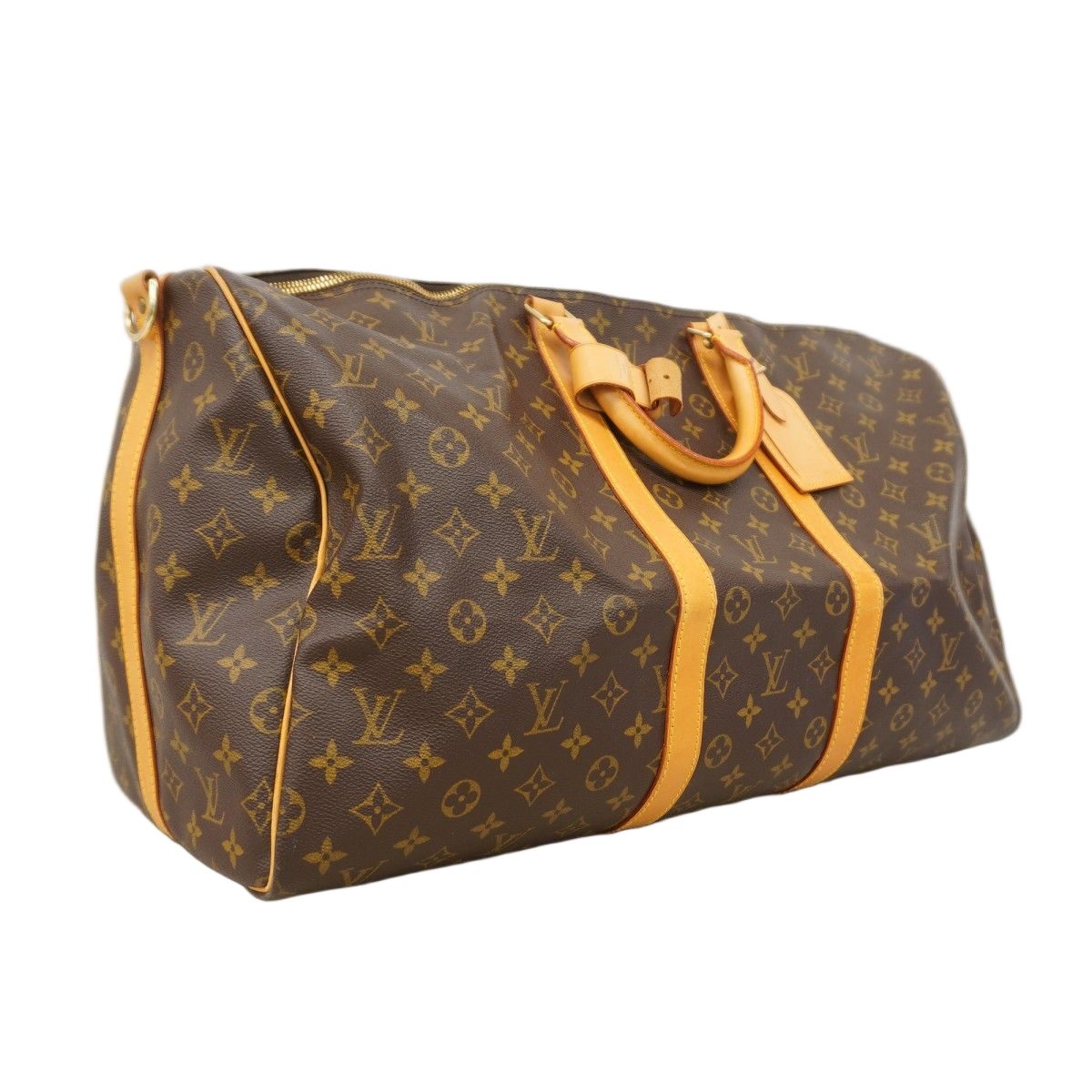 Louis Vuitton Boston Bag Monogram Keepall Bandouliere 55 Brown — view 2
