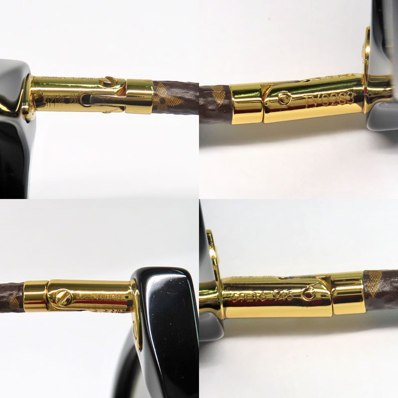 Louis Vuitton Sunglasses LV Fast Round Z1710e Monogram Black Round