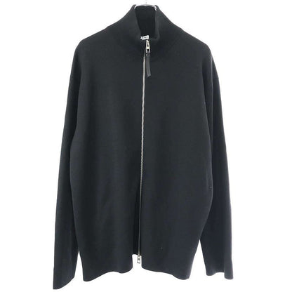 Loewe 23aw Anagram Zip-Up Wool Knit Sweater H526y16k42 Black XXL