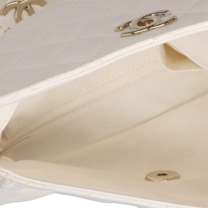 Chanel Lambskin 2-strand Chain Shoulder Bag Women