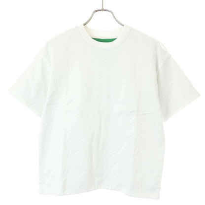 Bottega Veneta 2 Tone Crew Neck T-Shirt 702429 V16e0 White Green XS