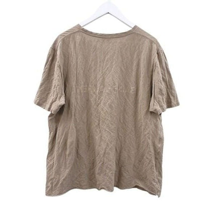 Saint Laurent Paris Logo T-Shirt Reversible Neutral Beige Short Sleeve Top — view 2