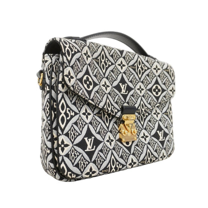 Louis Vuitton Handbag Monogram Jacquard Since Pochette Metis Black 2-Way — view 2