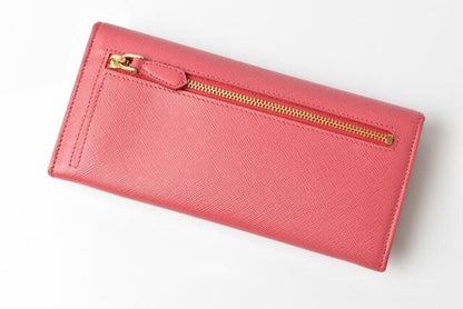Prada Wallet Prada Long Wallet 1m1132 Saffiano Metal Saffiano Peonia
