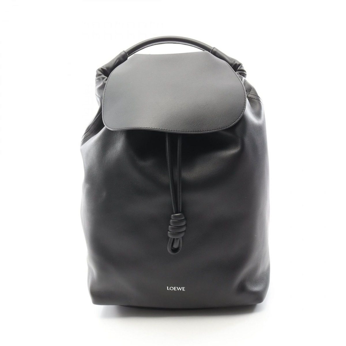 Loewe Backpack Flamenco Black Leather