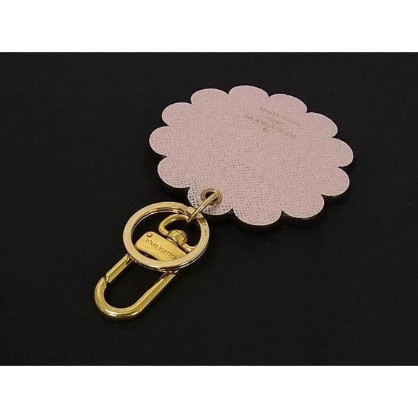 Louis Vuitton Key Holder Porte Cles Fan Face Lion Brown Monogram Studs — view 2