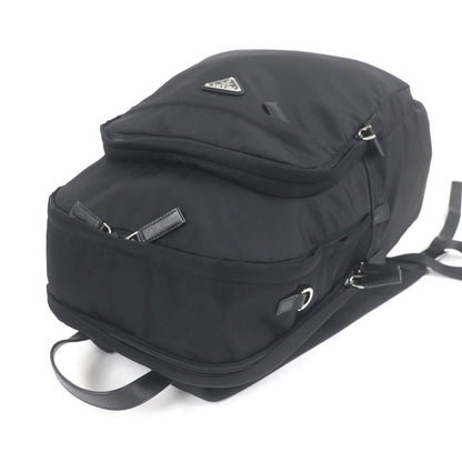 Prada 2vz048 Re-nylon Saffiano Leather Triangle Logo Triangle Plate Backpack