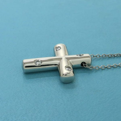 Tiffany & Co Diamond Dots Cross Necklace