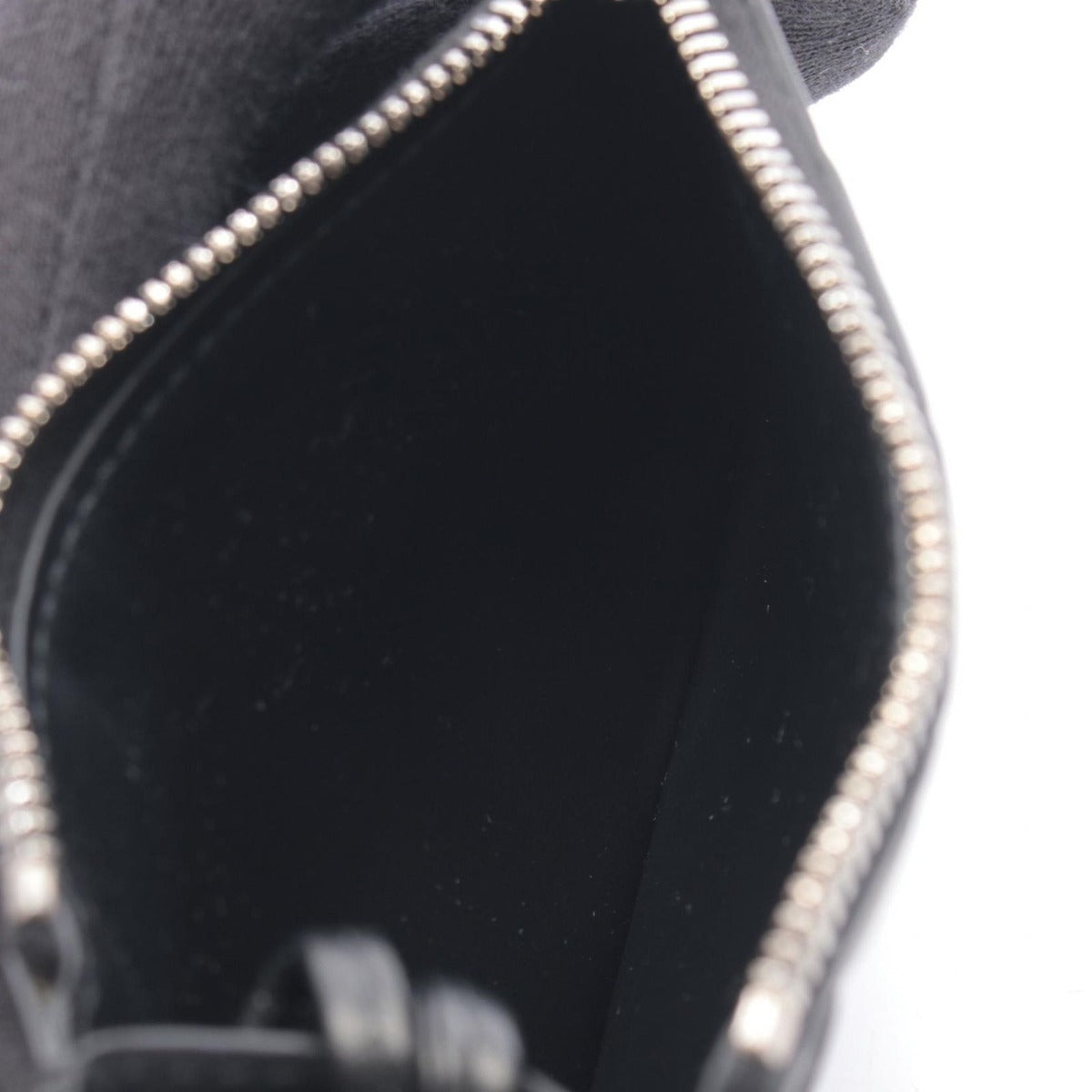 Bottega Veneta Coin Case Intrecciato Key Pouch Black Leather — view 3