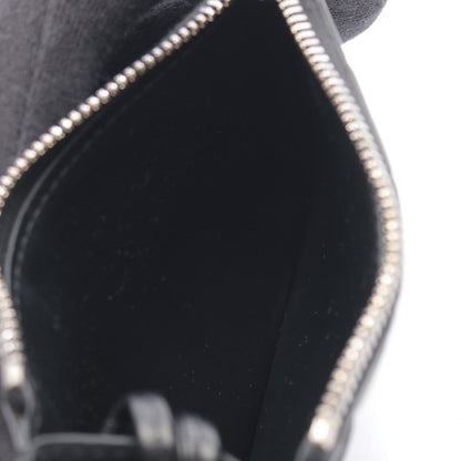Bottega Veneta Coin Case Intrecciato Key Pouch Black Leather — view 3