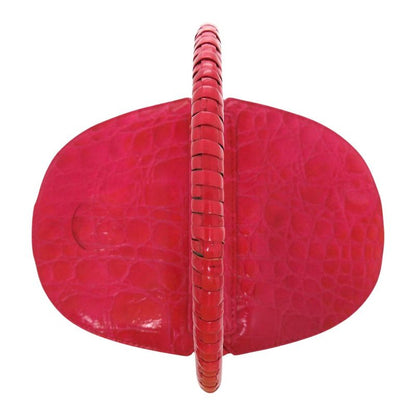 Fendi Croc Straw Bag Basket Bag Straw Pink 2524 Fendi