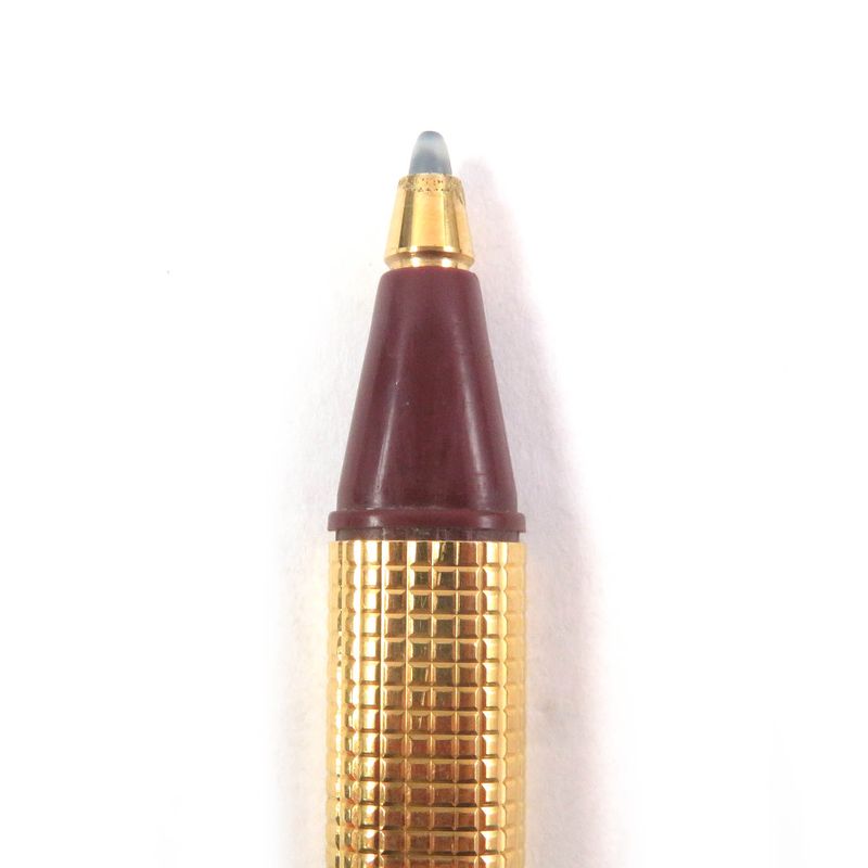 Cartier Vintage Block Check Trinity Double C Logo Capped Ballpoint