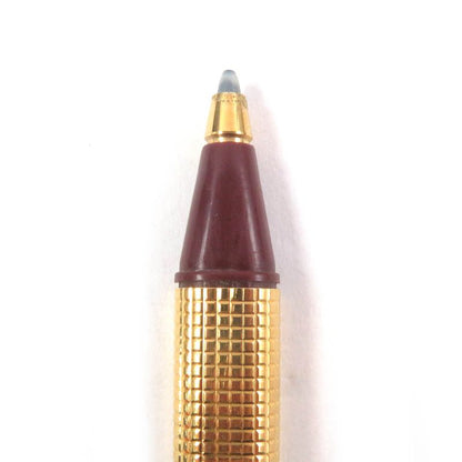 Cartier Vintage Block Check Trinity Double C Logo Capped Ballpoint