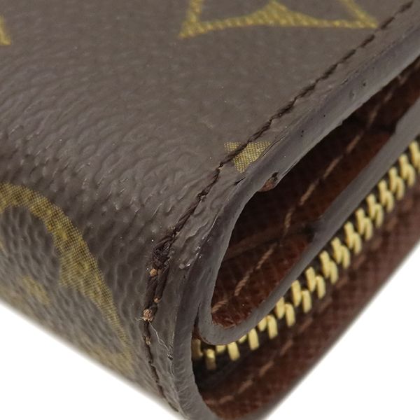 Louis Vuitton Bifold Wallet Compact Zip Monogram Canvas Monogram Gold Hardware