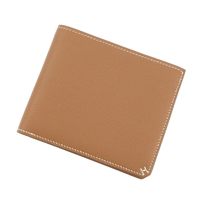 Hermes Bifold Wallet Series Compact Gold Silver