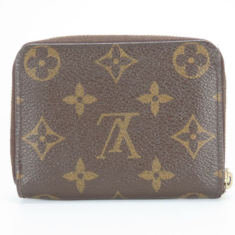Louis Vuitton Coin Case Zippy Coin Purse M60067 Round Zipper Monogram Brown