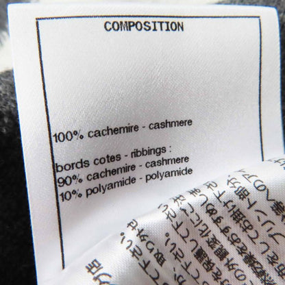 CHANEL P71459 100% Cashmere With Coco Mark Plate Coco Mark Diamond Pattern