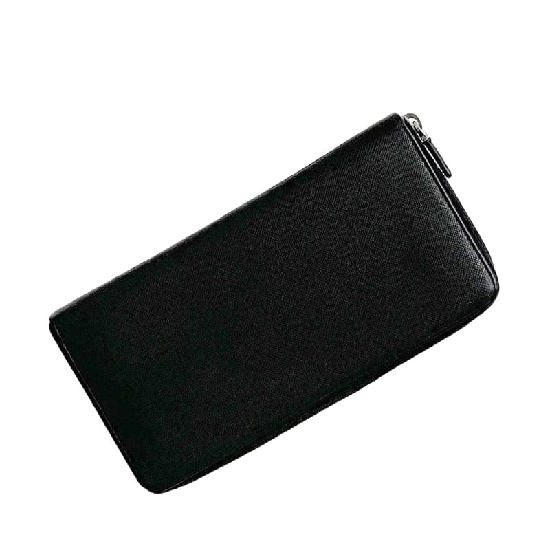 Prada Round Zipper Long Wallet Document Case