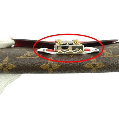 Louis Vuitton M60791 Monogram Long Wallet Portefeuille-sarah Tribal Mask Long