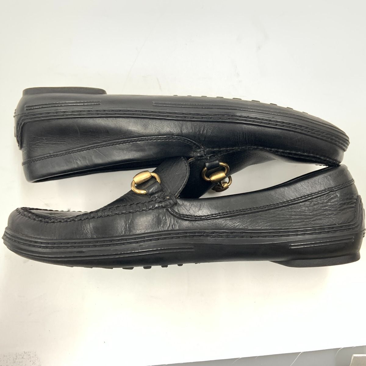 Gucci Horsebit Leather Loafers Black