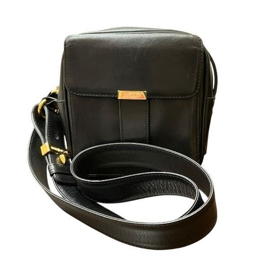 Saint Laurent Yves Gold Leather Cross Shoulder Bag