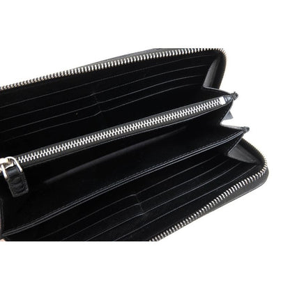 Prada Long Wallet Women Leather Black 2 Ml317 Portafoglio Lampo — view 5