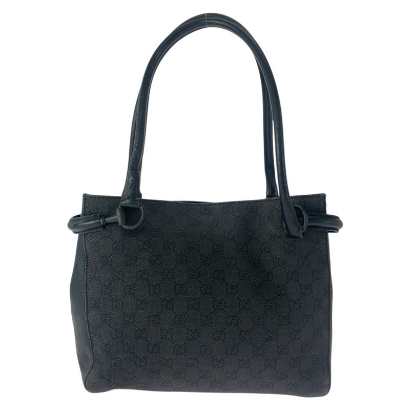 Gucci Black Hardware GG Canvas 101971 Tote Bag Shoulder Bag Women 505312