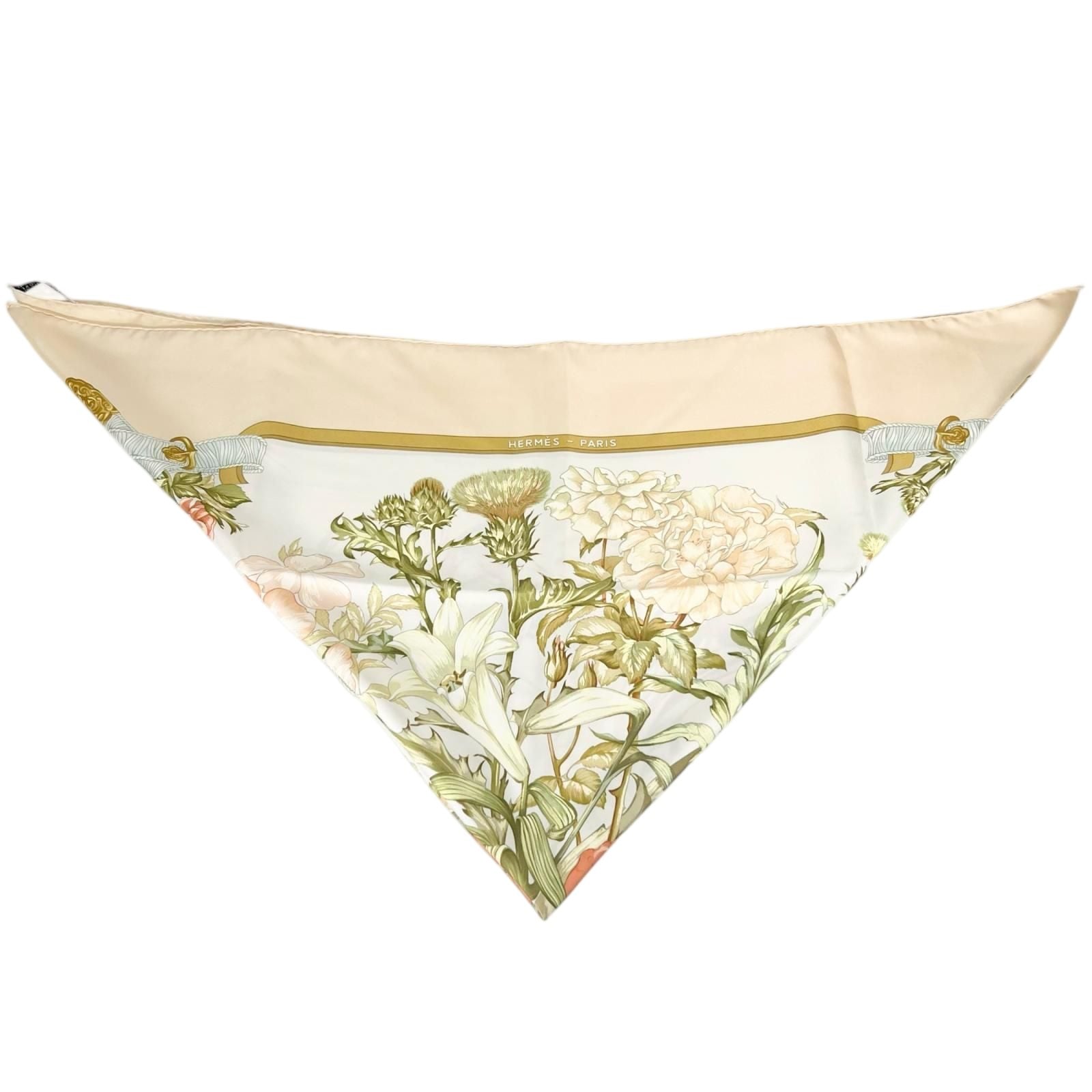 Hermes Carre 90 Silk Orange Brown Scarf — view 2