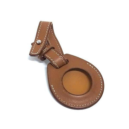 Hermes Apple V-swift Airtag Lost Prevention Tag Key Ring Charm Brown