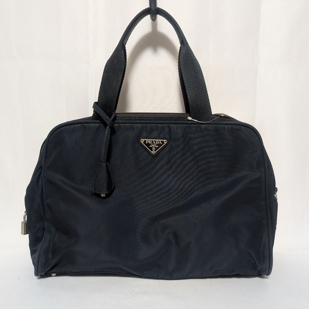 Prada Tessuto Nylon Tote Navy Triangle Logo