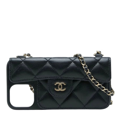Chanel Quilted Chain Shoulder Bag iPhone