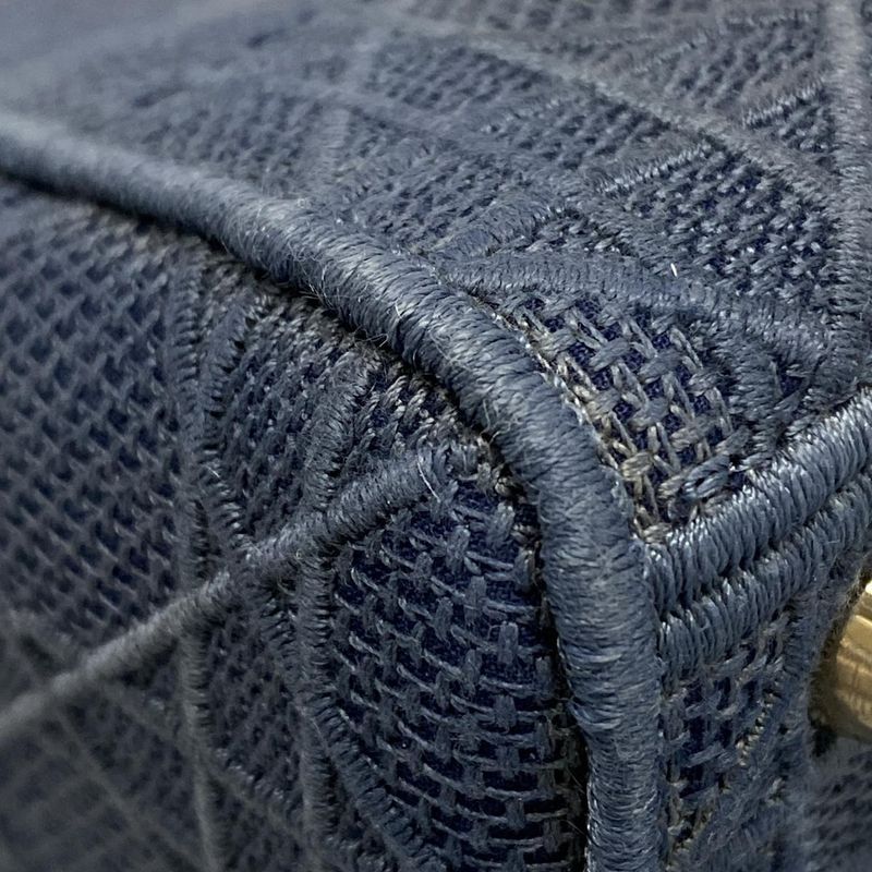 Dior/christian Dior Handbag Lady Dior Medium Bag Blue Gray