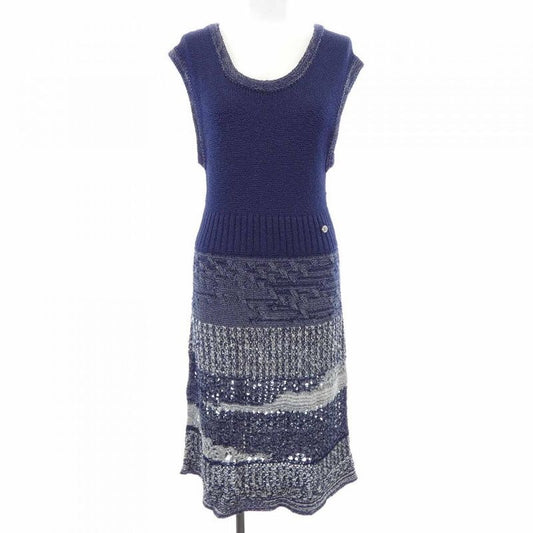 Chanel Size 38 Navy Dress