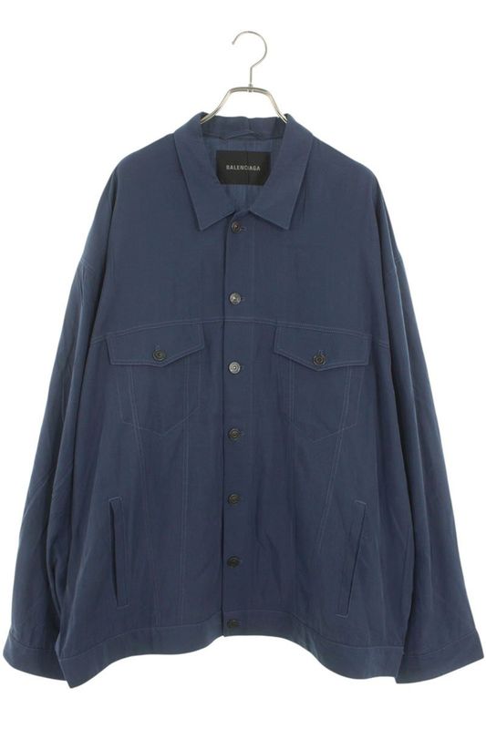 Balenciaga 831488 Tro37 Fluid Poplin Shirt Men's L