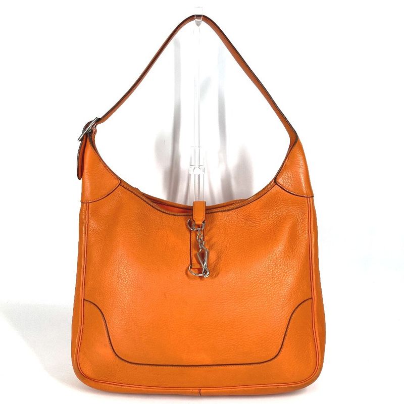 Hermes Shoulder Bag Trim 35 Trim 35 Leather Orange
