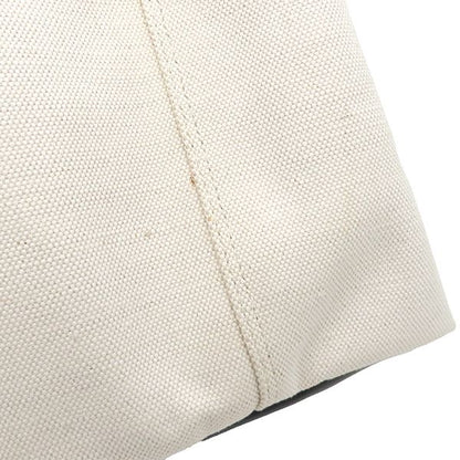 Balenciaga Tote Bag Navy Cabas Su Canvas Leather Ivory X Black Silver Hardware