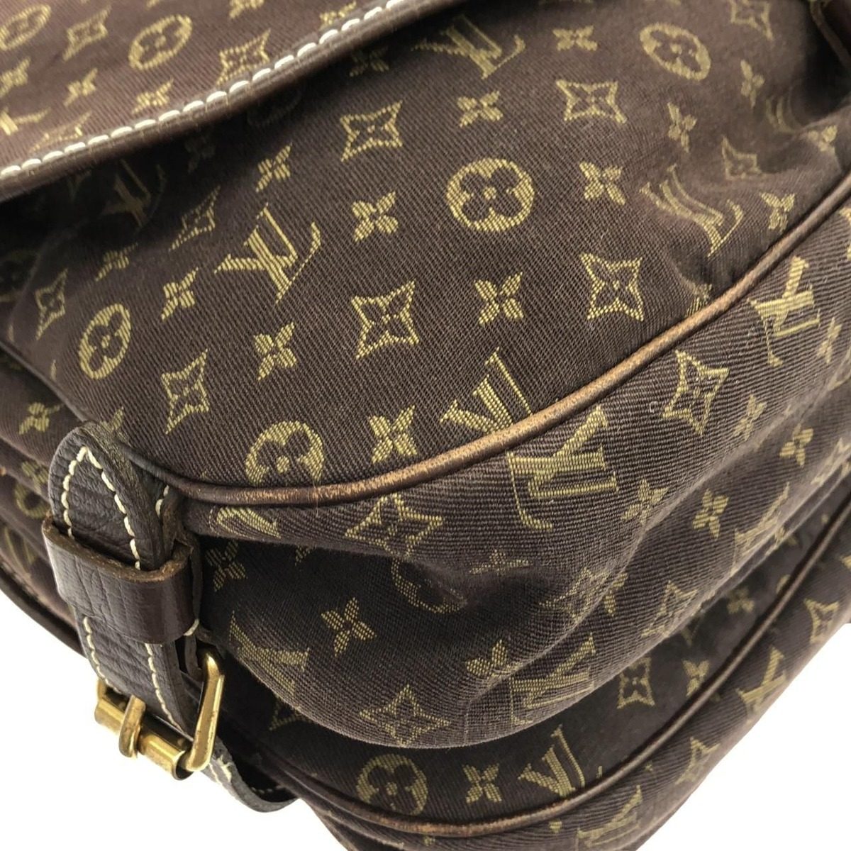 Louis Vuitton Monogram Mini Lin Saumur 30 cm — view 3
