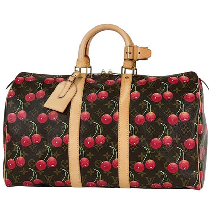 Louis Vuitton Keepall 45 Takashi Murakami Boston Bag Monogram Cherry