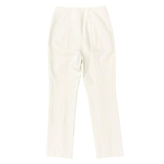 Hermes Slacks High Waist Pants 4 H0478 dr Size 34 Ivory White