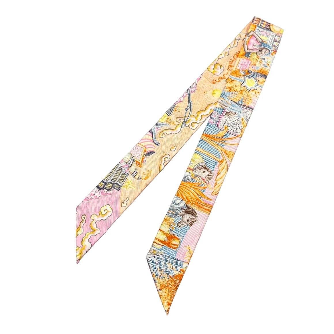 Hermes Scarf Silk Twilly City — view 2