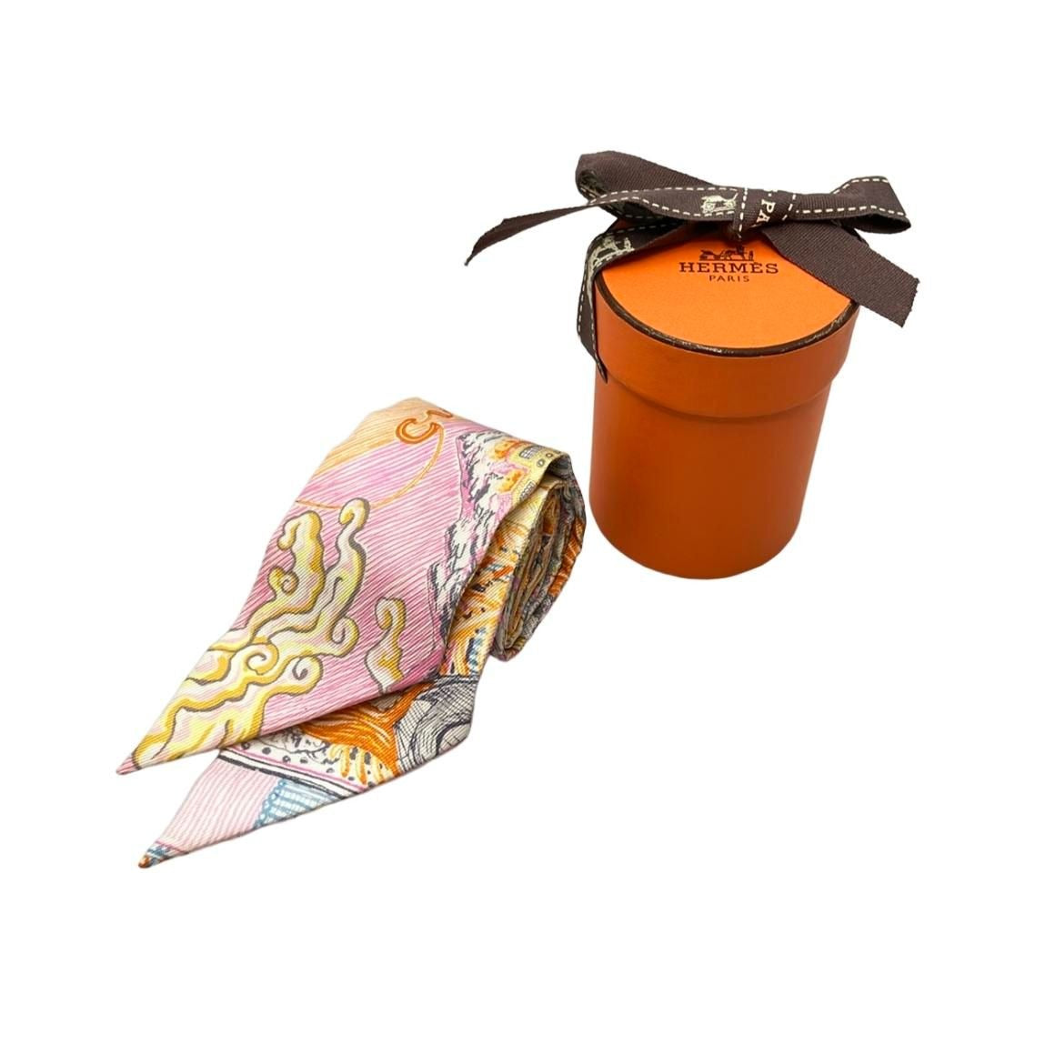 Hermes Scarf Silk Twilly City — view 6