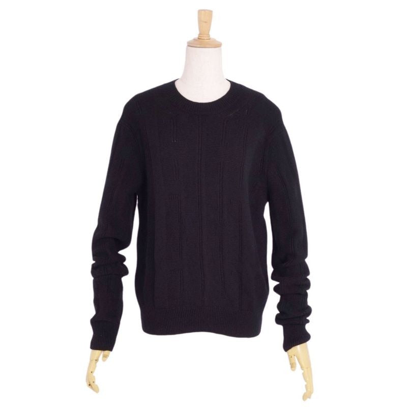 Hermes Knit Sweater 20 AW Crew Neck Long Sleeve Total Wool Top — view 2