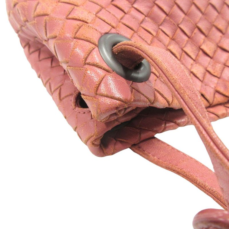Bottega Veneta Intrecciato Small Garda Hand Tote Bag Lamb Leather Pink Ladies