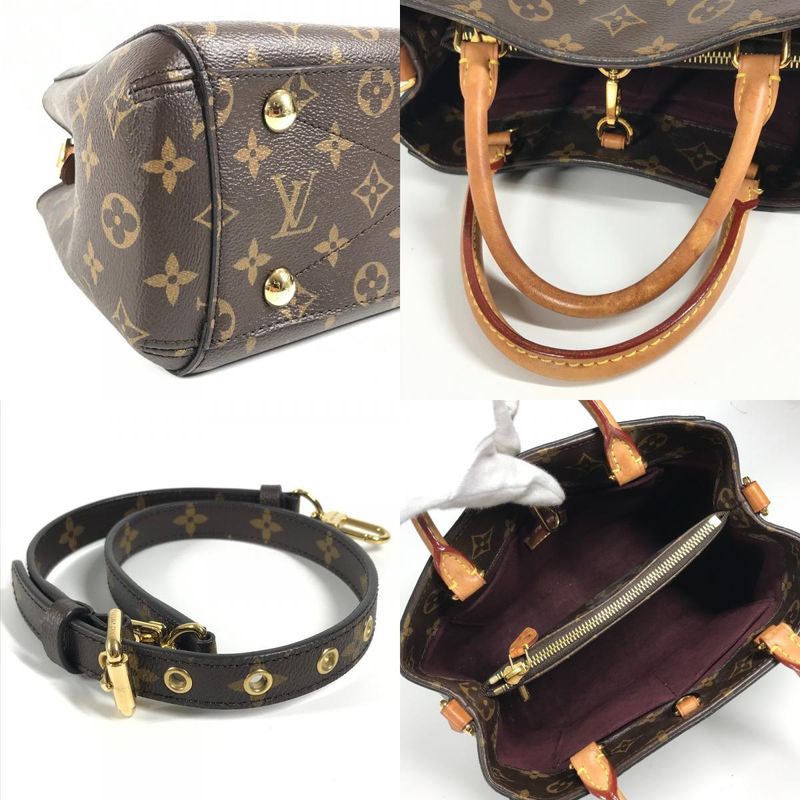 Louis Vuitton Handbag Montaigne BB Montaigne BB M41055 Monogram Canvas Brown