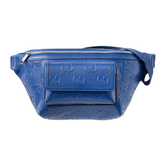 Gucci Waist Bag/body Bag GG Embossed Black