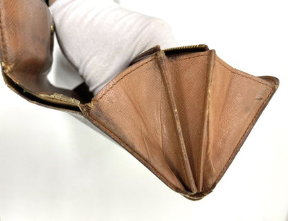 Louis Vuitton Monogram Pochette Portmonnais Cles Di Long Wallet M61725 Brown