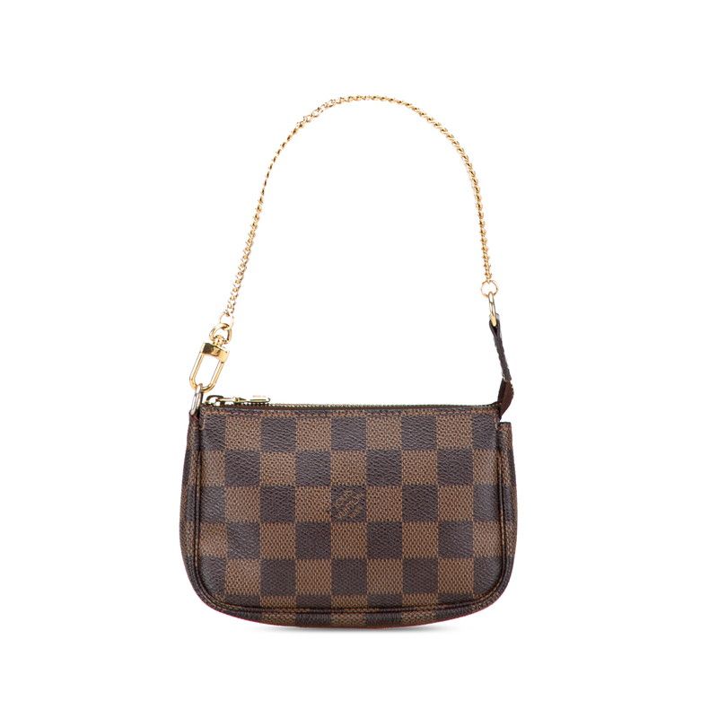 Louis Vuitton Damier Mini Pochette Accessoire Accessory Pouch Handbag N58009