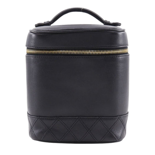 Chanel Vanity Bicolor Vintage Calf Black