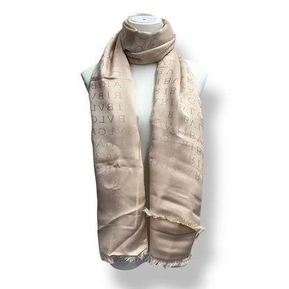 Bvlgari Scarf Shawl Silk All Over Pattern Pink — view 2