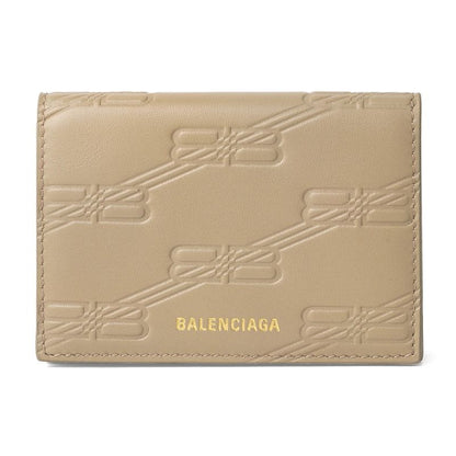 Balenciaga Tri-Fold Wallet in Signature Taupe